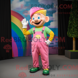Maskotkarakter af en Pink...