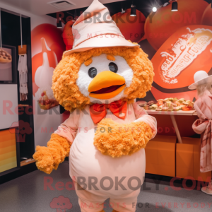 Mascot character of a Peach...