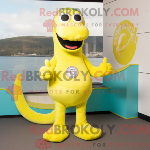 Mascot character of a Lemon...