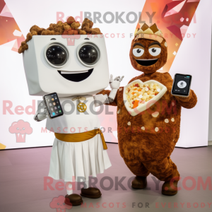 Mascot character of a Brown...