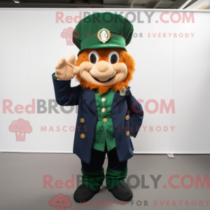 Maskot-karakter av en Navy...