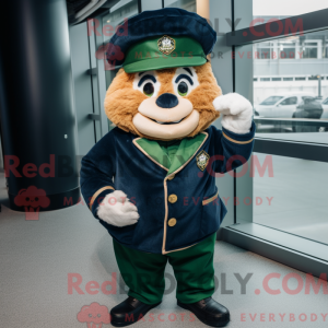 Mascot character of a Navy...