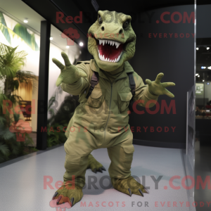 Postava maskota Olive T Rex...