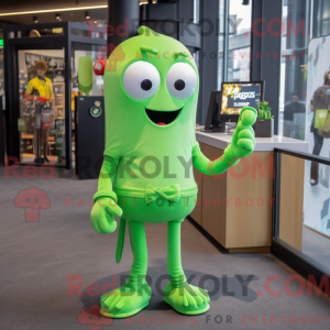 Mascot character of a Lime...