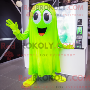Postava maskota Lime Green...