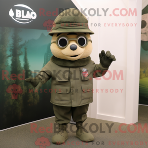 Mascot character of a Olive...