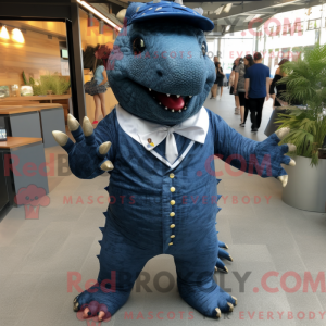 Mascot character of a Navy...