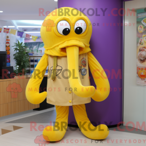 Postava maskota žluté...