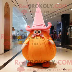 Mascot character of a Peach...