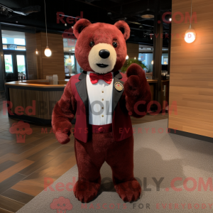 Personaje mascota de un oso...