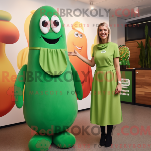 Mascot character of a Green...