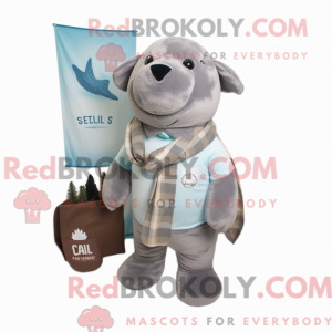 Mascot character of a Gray...