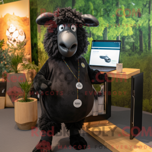 Mascot character of a Black...