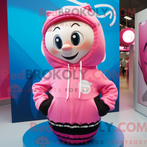 Mascot character of a Pink...