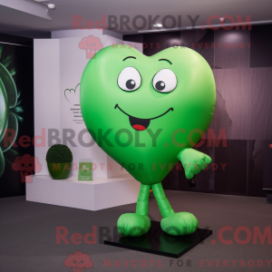 Mascot karakter van groene...