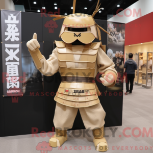 Postava maskota Tan Samurai...