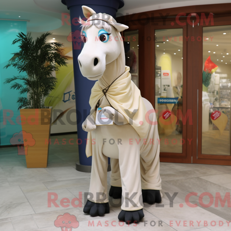 Característica da máscara de Cream Mare com culotes e calças - Mascotes de sorvete - REBROKO_387159 - RedBrokoly.com