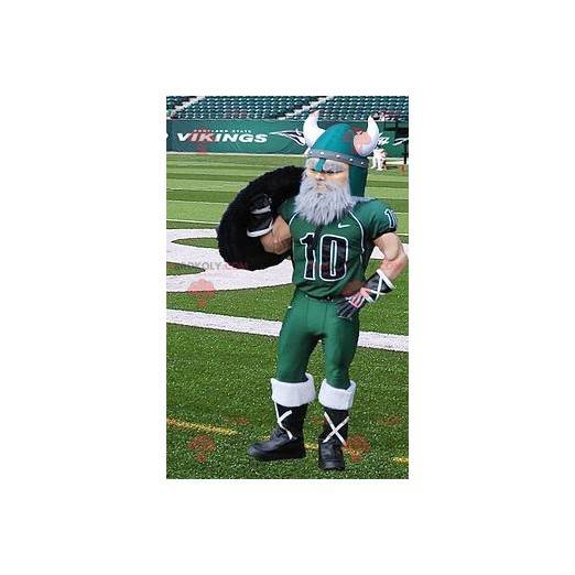 Bearded Viking mascot dressed in sportswear - Redbrokoly.com