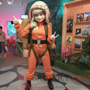 Mascot character of a Peach...