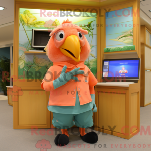 Mascot character of a Peach...