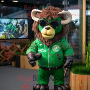 Mascot character of a Green...