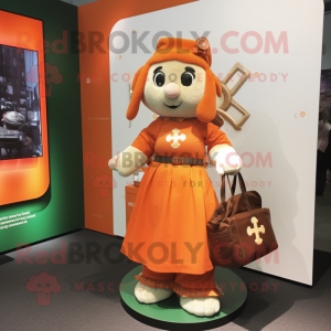 Orange Celtic Cross maskot...