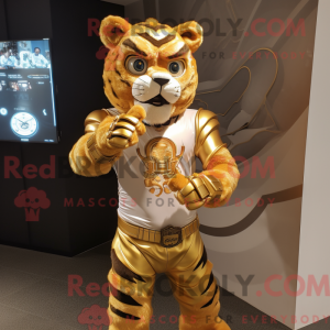Maskottchen eines goldenen...