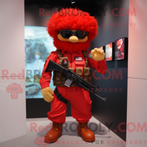 Mascot character of a Red...