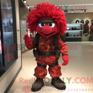 Mascot character of a Red...