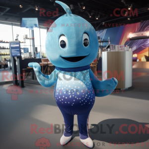 Mascot character of a Blue...
