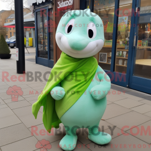 Mascot character of a Green...