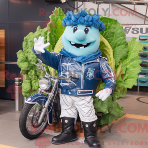 Mascot character of a Blue...