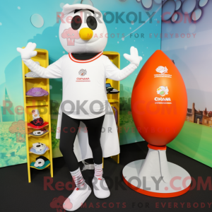 Mascot character of a White...
