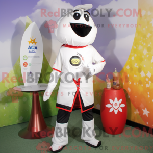 Mascot character of a White...