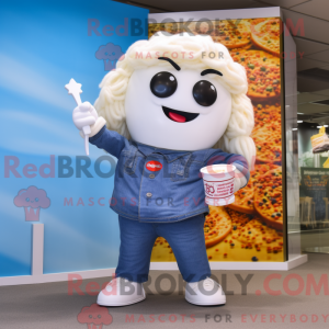 Mascot character of a White...