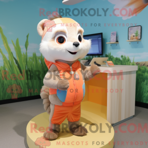 Mascot character of a Peach...