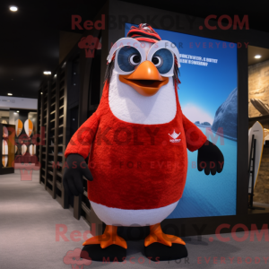 Mascot character of a Red...