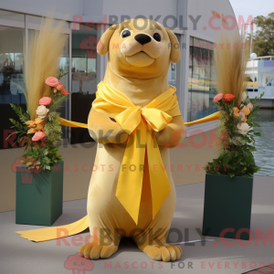Maskottchen eines goldenen...