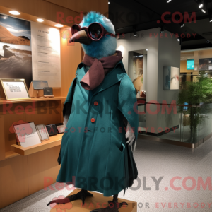 Mascot character of a Teal...