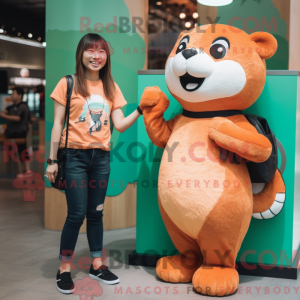 Mascot karakter van een...