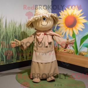 Mascot character of a Tan...