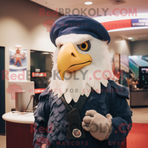 Maskot karakter af en Navy...