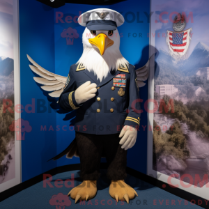 Mascot character of a Navy...