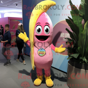 Mascot character of a Pink...
