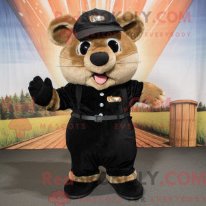 Maskottchen eines schwarzen...