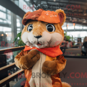 Maskot-karakter av en...