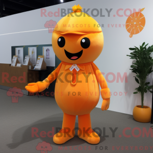 Maskotkarakter af en Orange...