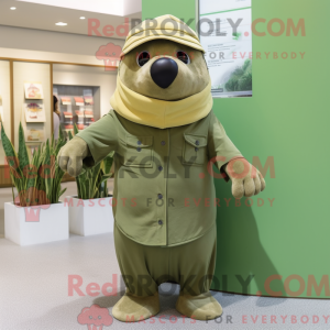 Mascot character of a Olive...