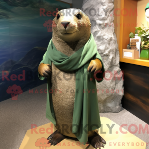 Mascot character of a Olive...