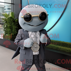 Mascot character of a Gray...
